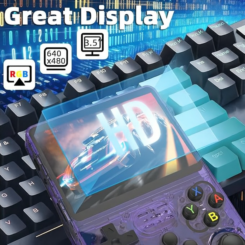 R36S Retro Handheld Video Game Console Linux System 128GB