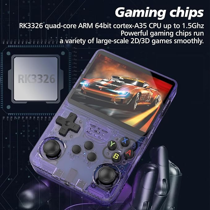 R36S Retro Handheld Video Game Console Linux System 128GB